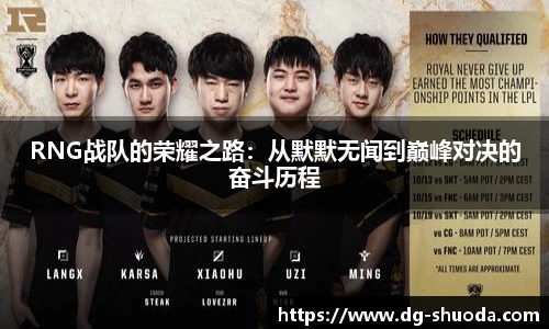 RNG战队的荣耀之路：从默默无闻到巅峰对决的奋斗历程