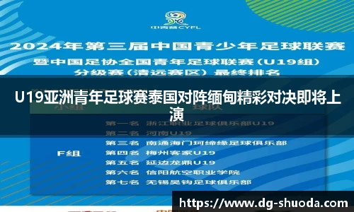U19亚洲青年足球赛泰国对阵缅甸精彩对决即将上演